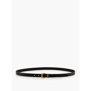 Saint Laurent Women Cassandre Leather Belt
